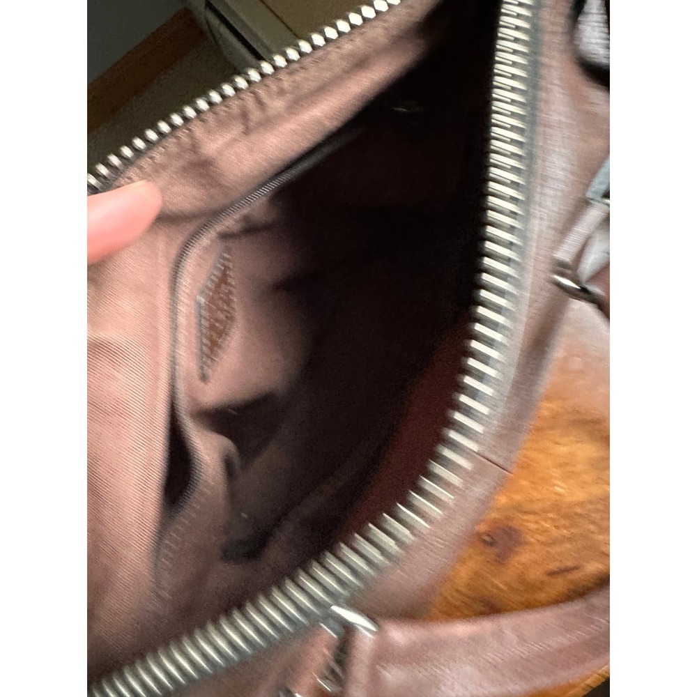 Fossil Dawson Brown Pebbled Leather Satchel Crossbody Bag - Picture 10 of 11